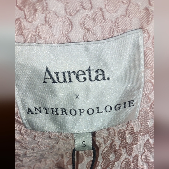 Aureta Studio x Anthropologie Square-Neck Bubble-Hem Mini Dress in Pink - Picture 16 of 16